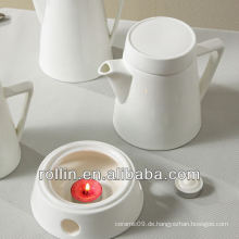 Graceful Design Restaurant verwendet Teekanne mit wärmer, Kaffeekanne mit wärmer, Porzellantopf mit wärmer